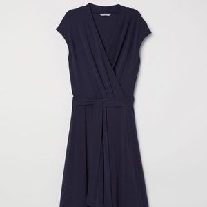 H&M Creped Wrap Dress